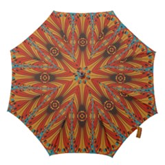Geometric Extravaganza Pattern Hook Handle Umbrellas (medium) by linceazul
