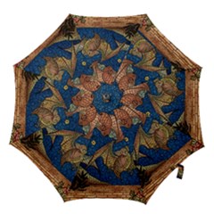 Bats Cubism Mosaic Vintage Hook Handle Umbrellas (large) by Nexatart