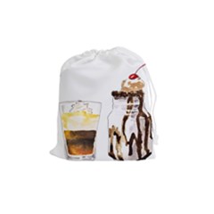 Coffee And Milkshakes Drawstring Pouches (medium)  by KuriSweets