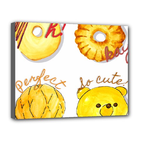 Cute Bread Canvas 14  X 11  by KuriSweets