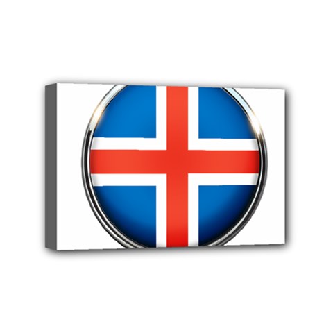 Iceland Flag Europe National Mini Canvas 6  X 4  by Nexatart