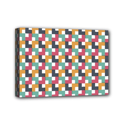 Background Abstract Geometric Mini Canvas 7  X 5  by Nexatart