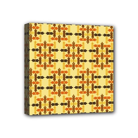 Ethnic Traditional Vintage Background Abstract Mini Canvas 4  X 4  by Nexatart
