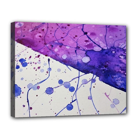 Art Painting Abstract Spots Canvas 14  X 11  by Nexatart
