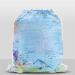 Background Art Abstract Watercolor Drawstring Bag (small) by Nexatart