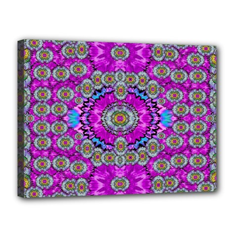 Spring Time In Colors And Decorative Fantasy Bloom Canvas 16  X 12  by pepitasart