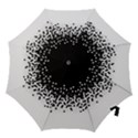 Flat Tech Camouflage Black And White Hook Handle Umbrellas (Medium) View1