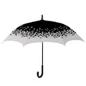 Flat Tech Camouflage Black And White Hook Handle Umbrellas (Medium) View3
