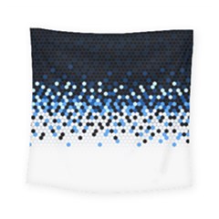 Flat Tech Camouflage Reverse Blue Square Tapestry (small) by jumpercat