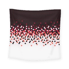 Flat Tech Camouflage Reverse Red Square Tapestry (small) by jumpercat
