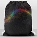 Background Light Glow Lines Colors Drawstring Bag (Large) View2