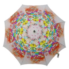 Umbrella Art Abstract Watercolor Hook Handle Umbrellas (medium) by Nexatart