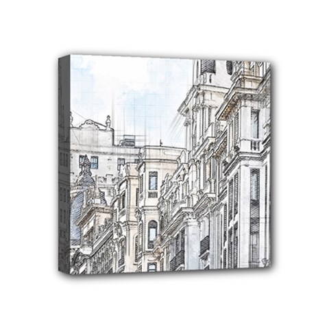 Architecture Building Design Mini Canvas 4  X 4  by Nexatart