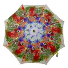 Flowers Bouquet Art Nature Hook Handle Umbrellas (medium) by Nexatart