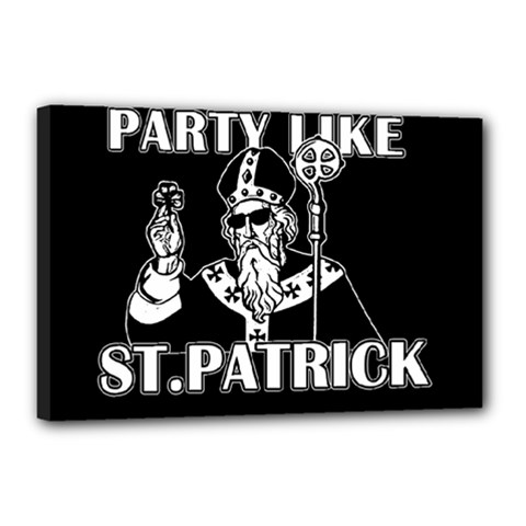  St  Patricks Day  Canvas 18  X 12  by Valentinaart