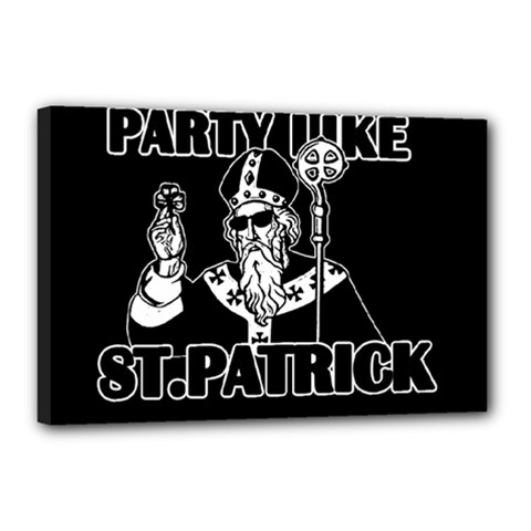  St  Patricks Day  Canvas 18  X 12  by Valentinaart