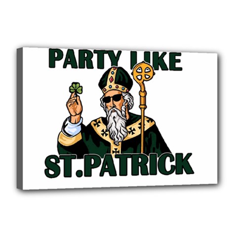  St  Patricks Day  Canvas 18  X 12  by Valentinaart