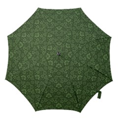 Damask Green Hook Handle Umbrellas (medium) by snowwhitegirl