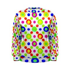 Multicolored Circles Motif Pattern Women s Sweatshirt by dflcprints