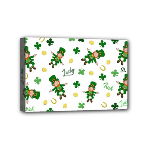 St Patricks Day Pattern Mini Canvas 6  X 4  by Valentinaart