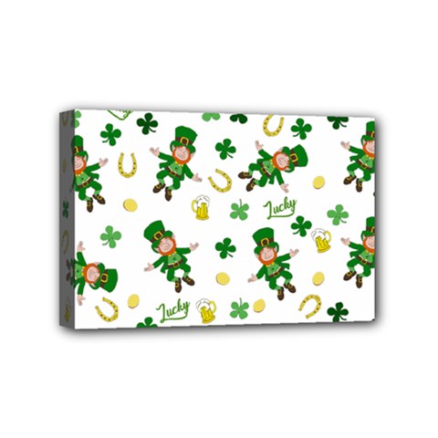 St Patricks Day Pattern Mini Canvas 6  X 4  by Valentinaart