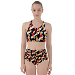 Colorful Abstract Pattern Racer Back Bikini Set by dflcprints