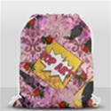 Red Retro Pop Drawstring Bag (Small) View1