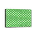 White Heart-Shaped Clover on Green St. Patrick s Day Mini Canvas 6  x 4  View1