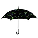 Dark Splatter Abstract Hook Handle Umbrellas (Medium) View3