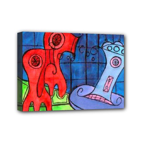 Hair Dryer Jelly Fish Mini Canvas 7  X 5  by snowwhitegirl