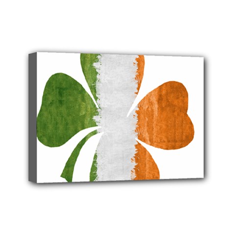 Irish Clover Mini Canvas 7  X 5  by Valentinaart