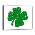 Sparkly Clover Canvas 14  x 11  View1