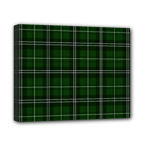 Green Plaid Pattern Canvas 10  X 8  by Valentinaart