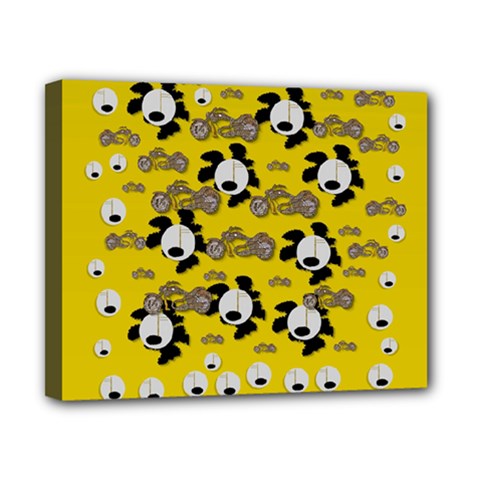 Bikers Out Singing In Spring Time Canvas 10  X 8  by pepitasart