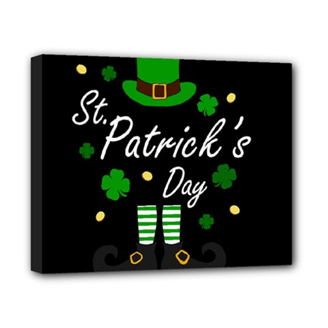 St Patricks Leprechaun Canvas 10  X 8  by Valentinaart