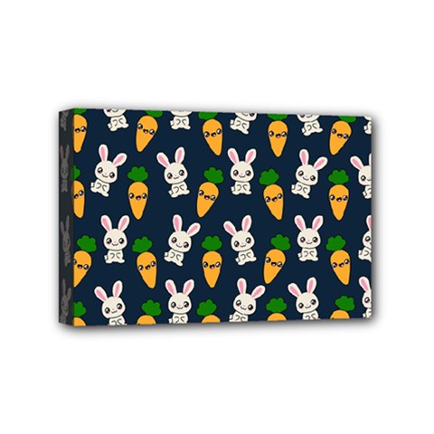 Easter Kawaii Pattern Mini Canvas 6  X 4  by Valentinaart