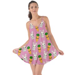 Easter Kawaii Pattern Love The Sun Cover Up by Valentinaart