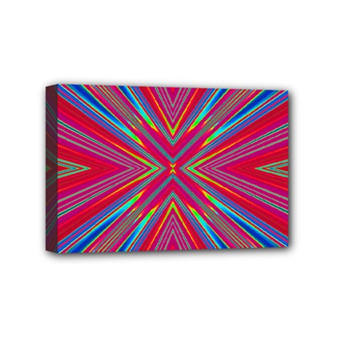 Burst Radiate Glow Vivid Colorful Mini Canvas 6  X 4  by Nexatart
