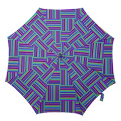 Geometric Textile Texture Surface Hook Handle Umbrellas (medium) by Nexatart