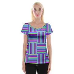 Geometric Textile Texture Surface Cap Sleeve Tops by Nexatart