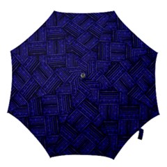 Cobalt Blue Weave Texture Hook Handle Umbrellas (medium) by Nexatart