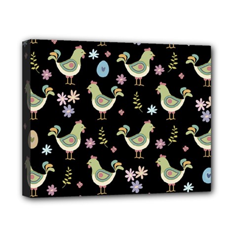 Easter Pattern Canvas 10  X 8  by Valentinaart