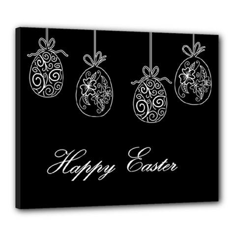 Easter Eggs Canvas 24  X 20  by Valentinaart