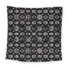 Dark Luxury Baroque Pattern Square Tapestry (large) by dflcprints