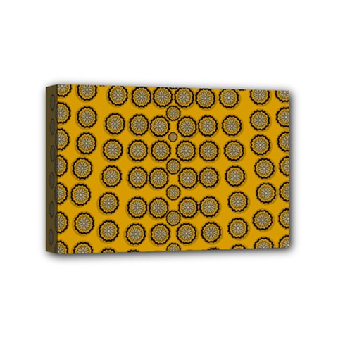 Stars And Wooden Flowers In Blooming Time Mini Canvas 6  X 4  by pepitasart