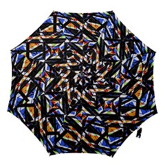 Multicolor Geometric Abstract Pattern Hook Handle Umbrellas (medium) by dflcprints