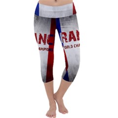 Football World Cup Capri Yoga Leggings by Valentinaart