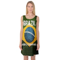 Football World Cup Sleeveless Satin Nightdress by Valentinaart