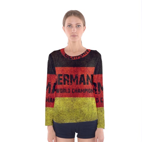 Football World Cup Women s Long Sleeve Tee by Valentinaart