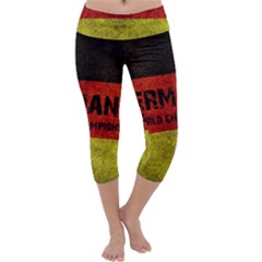 Football World Cup Capri Yoga Leggings by Valentinaart